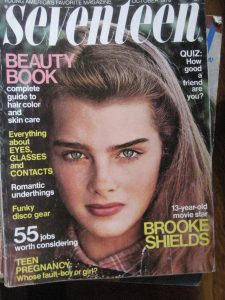 October 1978 issue of Seventeen magazine with Brooke Shields on cover