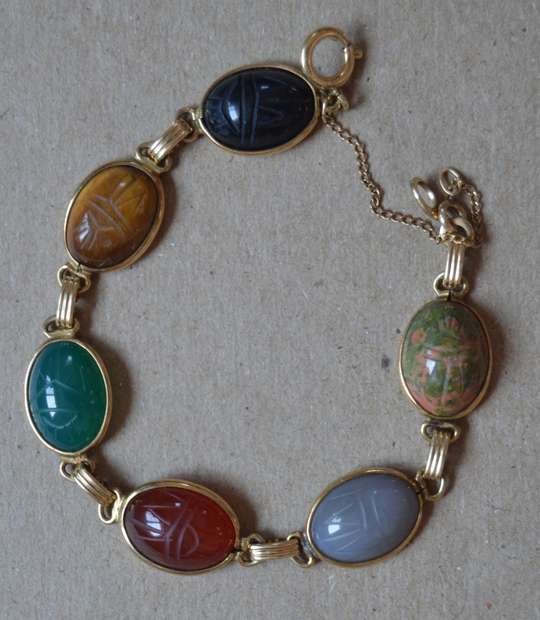 Scarab Necklace Gold Vermeil – Temple of the Sun US