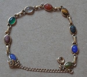 mid century scarab bracelet