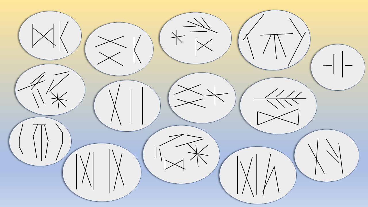 What are the markings on the backs of scarab bracelet stones? Hieroglyphs? Kanji? Or nonesense?